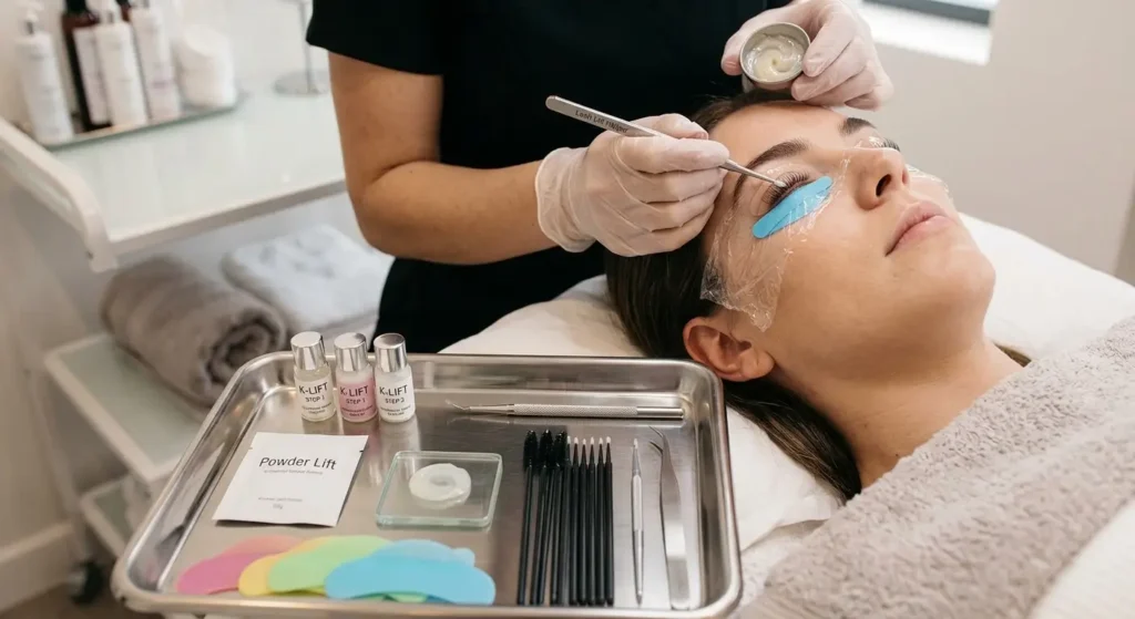 Korean lash lift treatment at Highbrow Beauty Blacktown