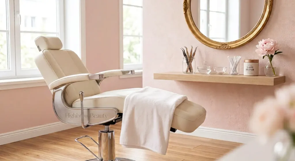 Treatment room at Highbrow Beauty Collectives