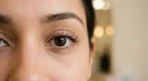 Korean Lash Lift result on natural lashes at a Blacktown beauty salon.