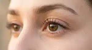 lash lift Blacktown result showing naturally curled lifted lashes