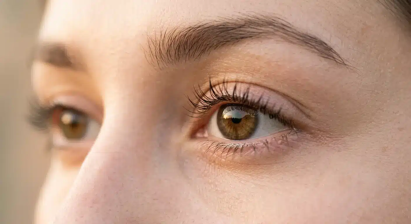 lash lift Blacktown result showing naturally curled lifted lashes