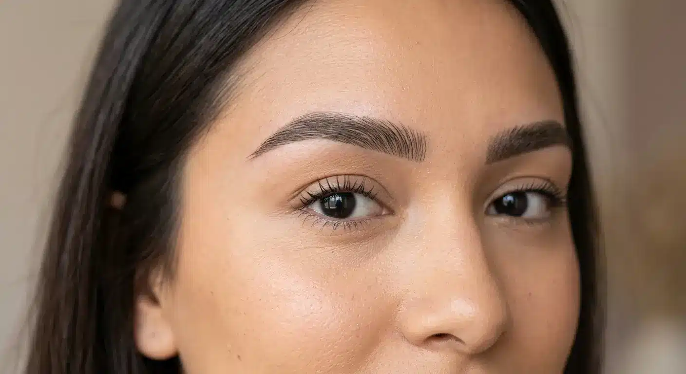 Hybrid brows result in showing fuller, defined eyebrows at Highbrow Beauty Blacktown.